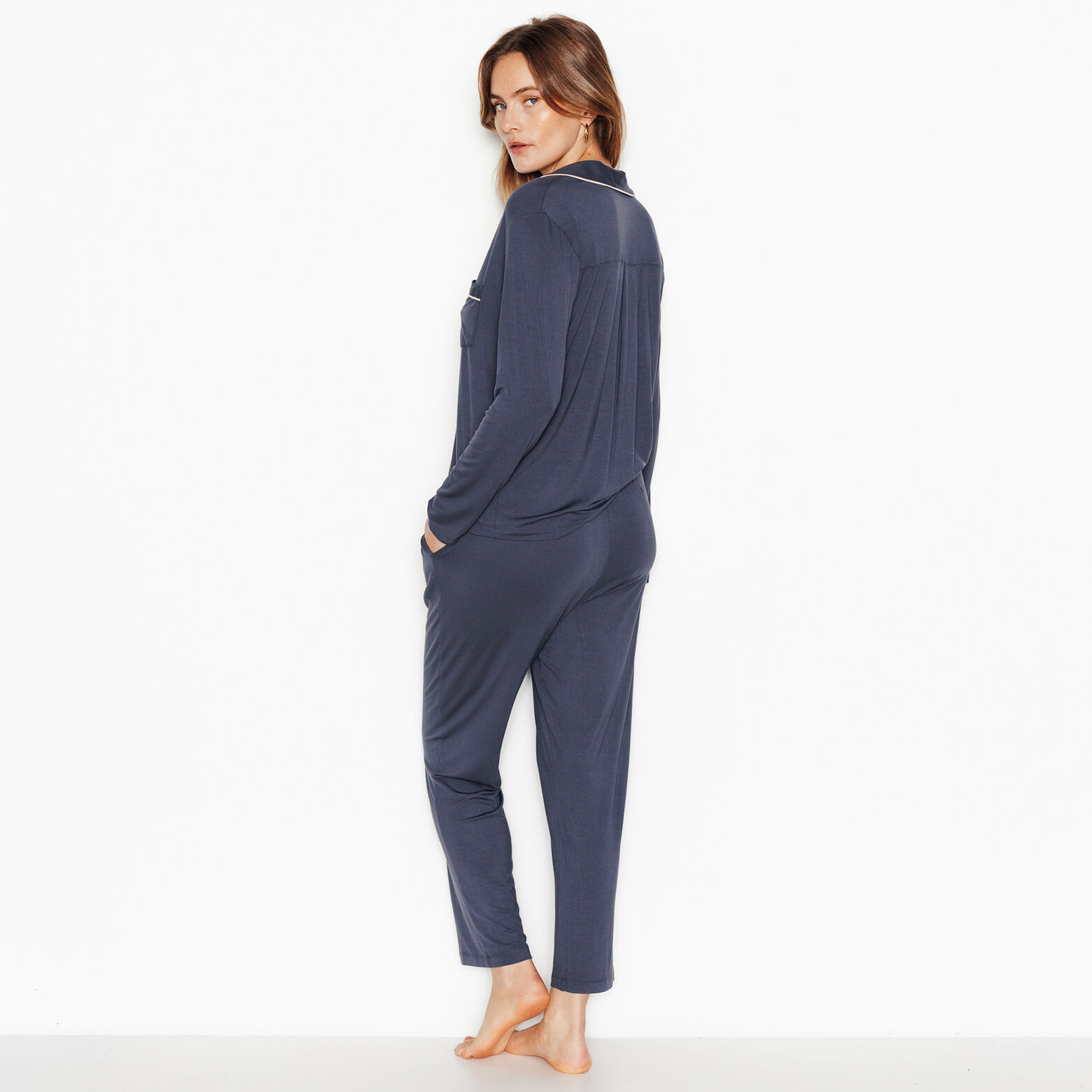 CAMILLE Pantacourt de pyjama GRIS