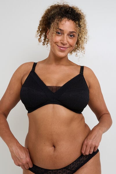 SWEET SOUTIEN-GORGE ALLAITEMENT GRANDE TAILLE FOUL NOIR
