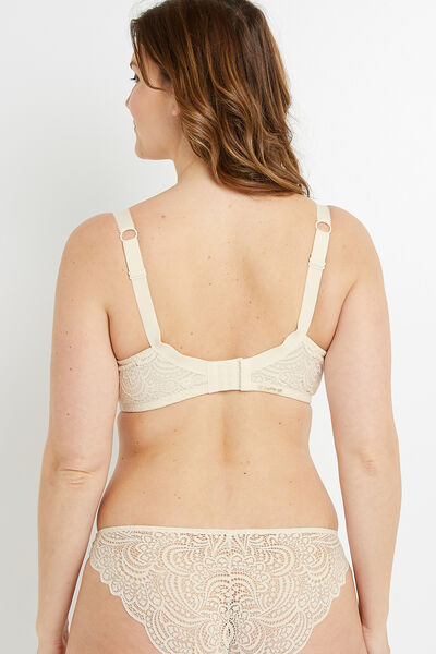 DENTELLE SOUTIEN-GORGE EMBOITANT DENTELLE ECRU
