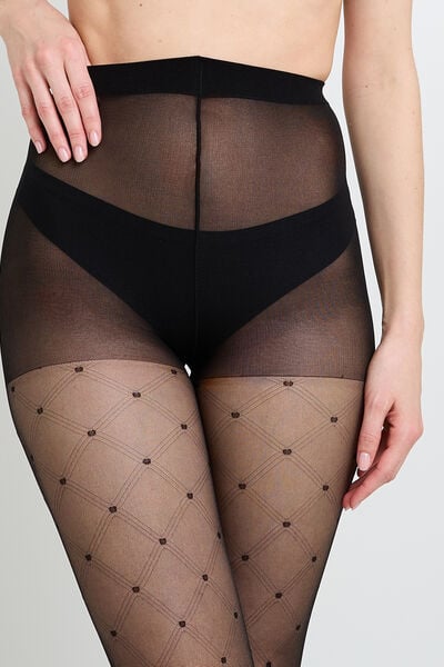 COLLANT FANTAISIE 40 DENIERS NOIR