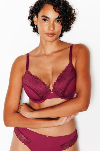 DOUCE SOUTIEN-GORGE AMPLIFORME BORDEAUX