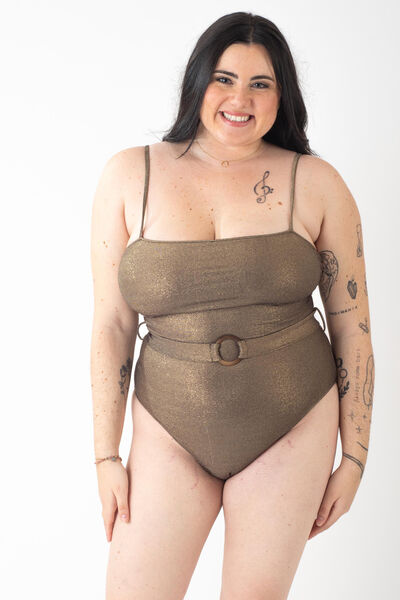 GANSE MAILLOT 1P MAILLE PAILLETTEE OR