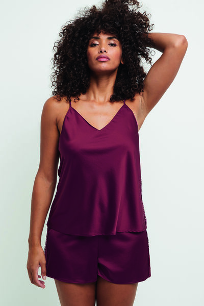 TOP SATIN ROUGE