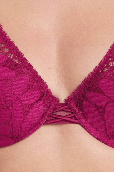 FIRE SOUTIEN-GORGE AMPLIFORME DENTELLE  ROSE