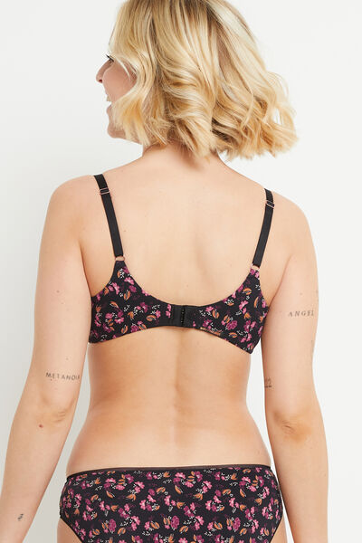 SOUTIEN-GORGE EMBOITANT MULTICO NOIR