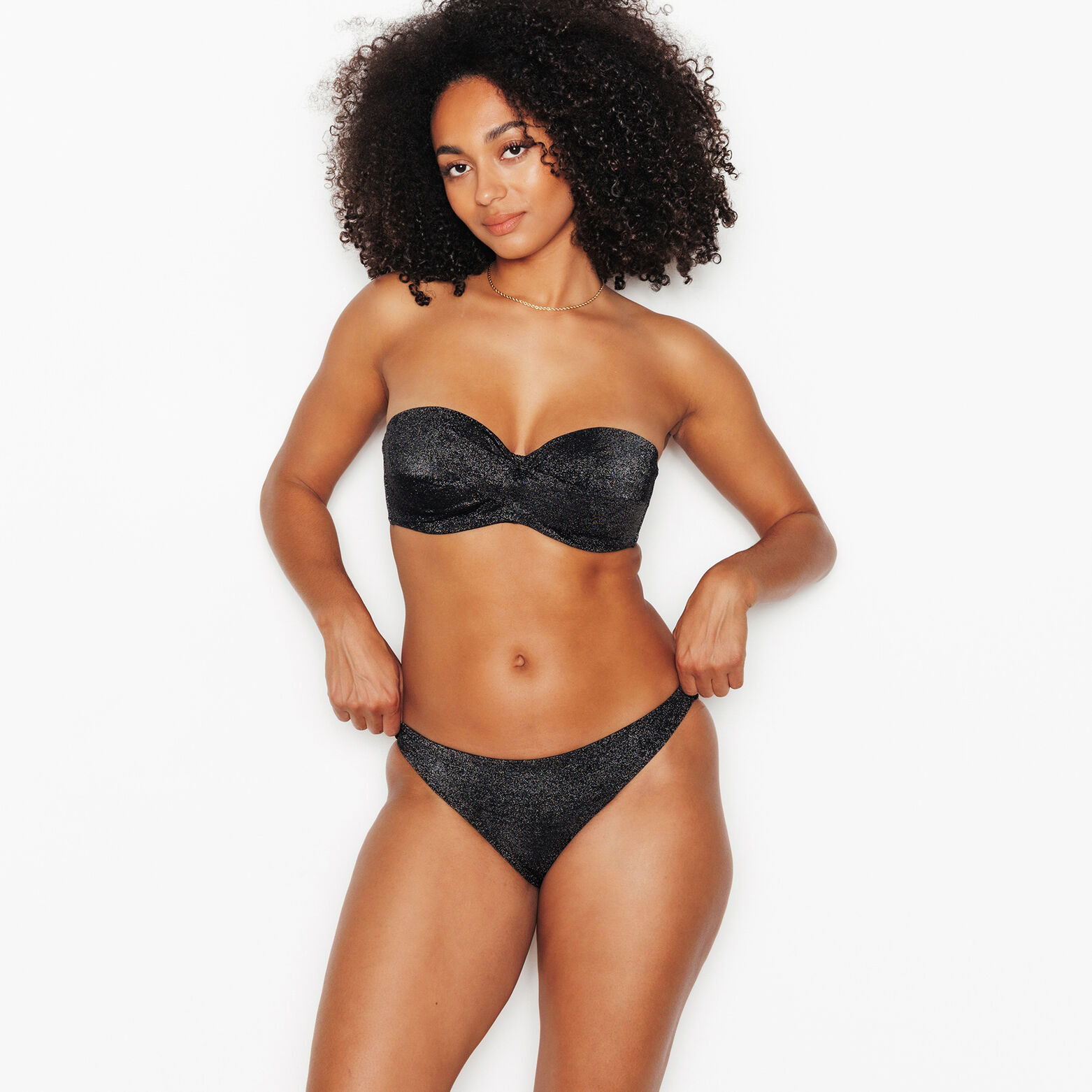 NESS MAILLOT DE BAIN CULOTTE MIDI NOIR