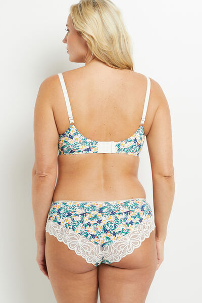 SYARA SHORTY MICROFIBRE BLANC/VERT