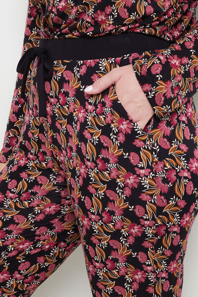 CAMILLE TREGGING VISCOSE MULTICO NOIR
