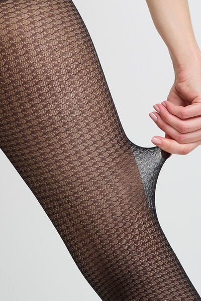 COLLANT FANTAISIE 40 DENIERS NOIR