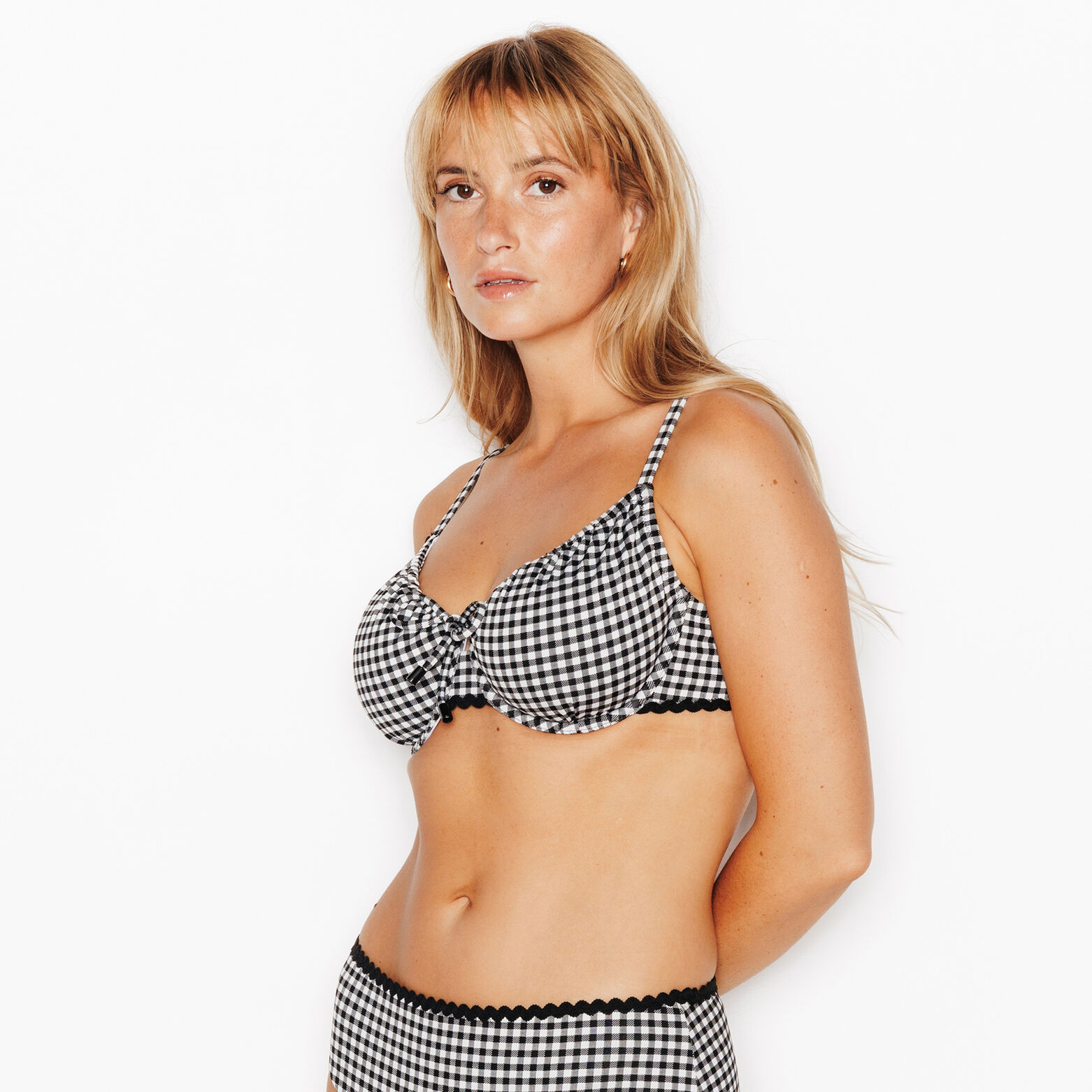 PINA MAILLOT DE BAIN CORBEILLE BLANC/NOIR