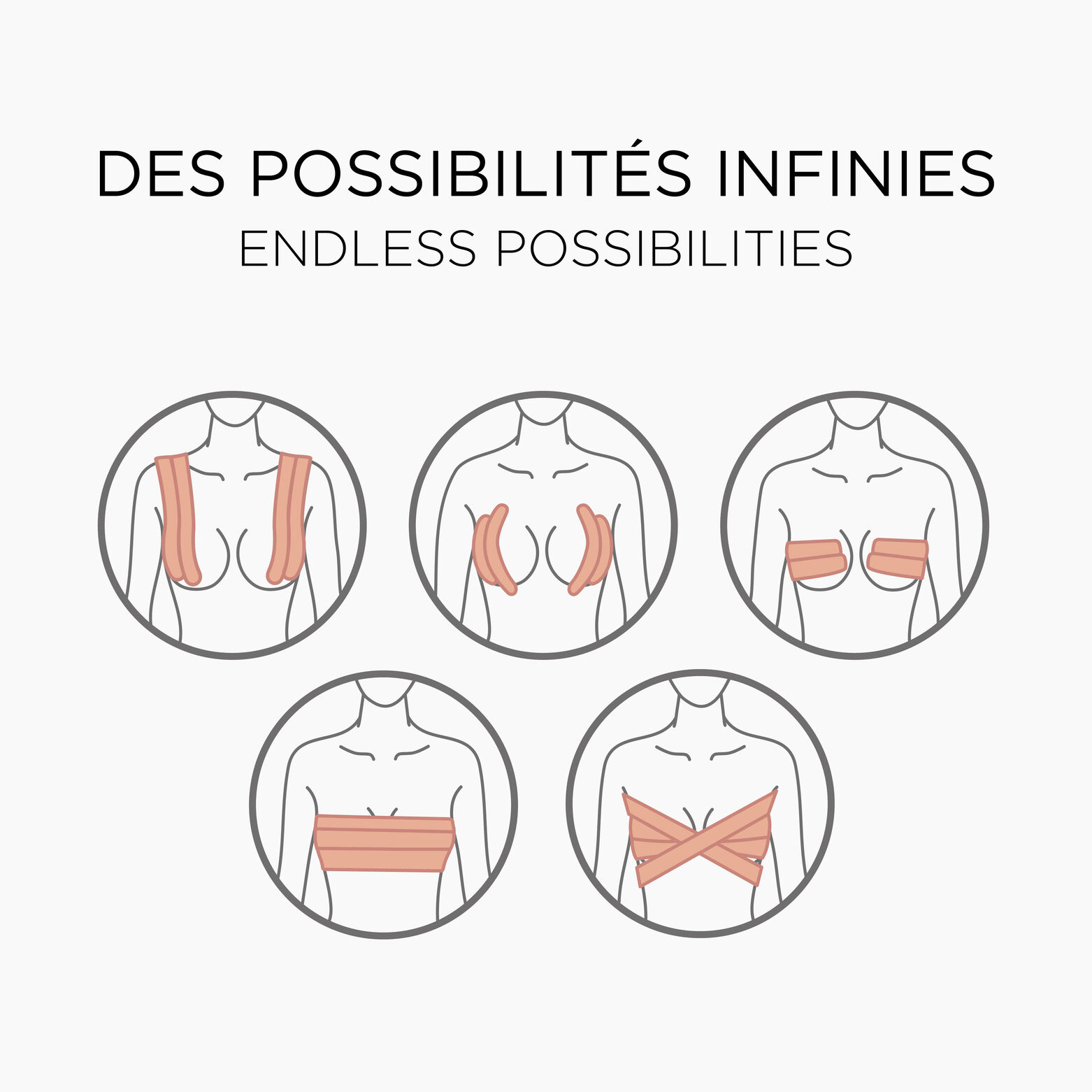 BANDE ADHESIVE POITRINE 5mx5cm PEAU