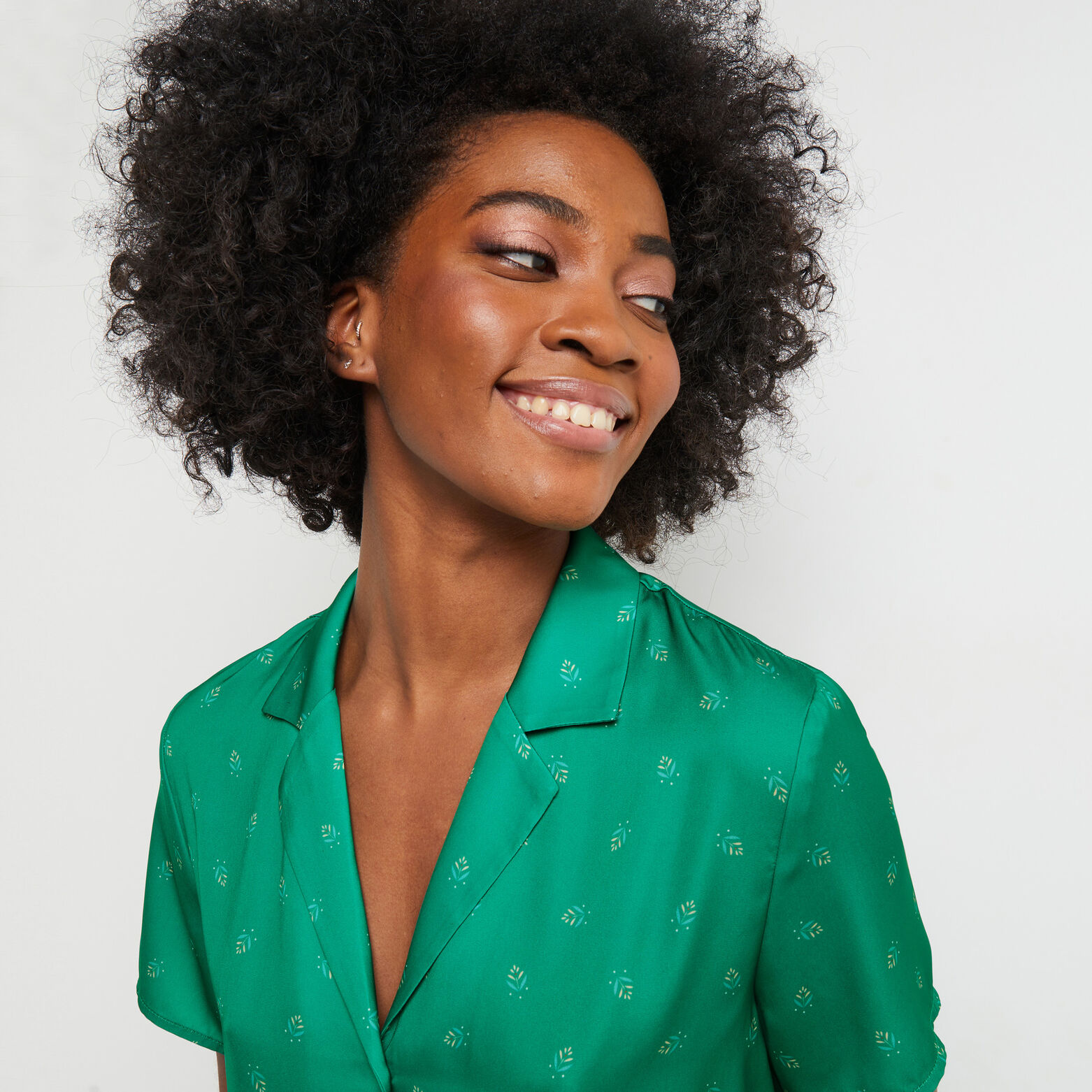 DELPHINE CHEMISE  MULTICO VERT