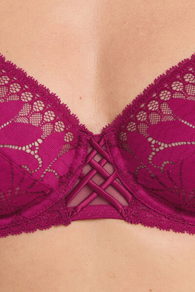 SOUTIEN-GORGE EMBOITANT DENTELLE ROSE
