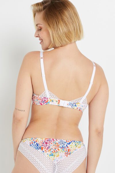 VANITY SOUTIEN GORGE AMPLI EMBOITANT BLANC/ORANGE