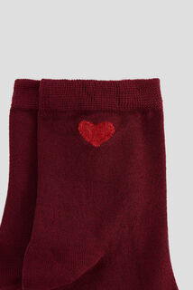 MALICE PAIRE DE CHAUSSETTES MULTICO ROUGE