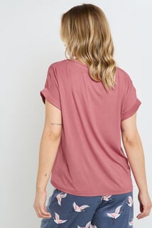 HEASY TEE-SHIRT MANCHES COURTES ROSE
