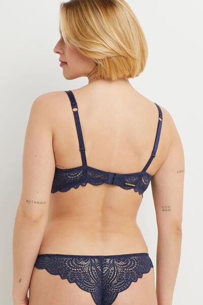 DENTELLE SOUTIEN-GORGE AMPLIFORME MARINE