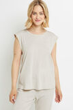 BAMBI TEE SHIRT MANCHES COURTES COTON BEIGE