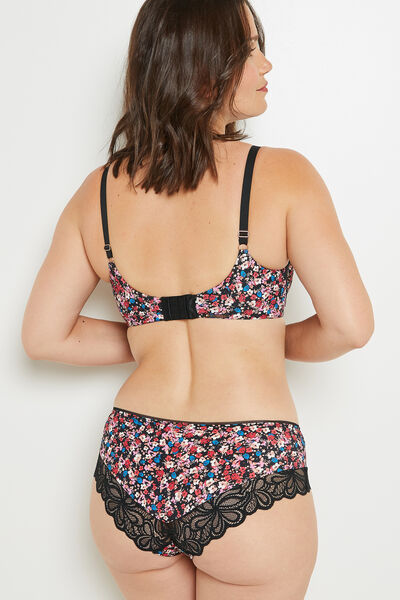 SYARA SHORTY MICROFIBRE NOIR/ROSE
