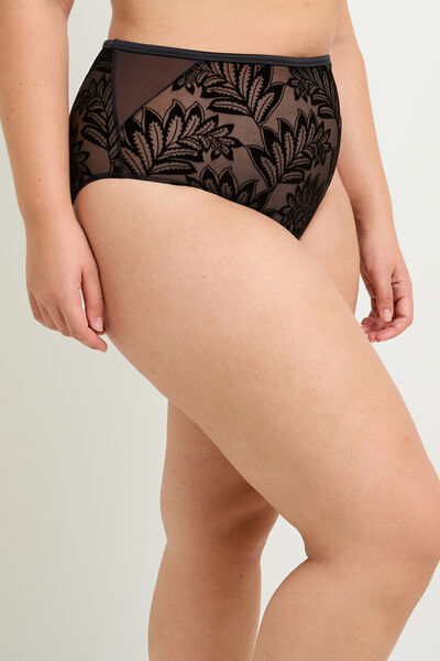 CULOTTE TAILLE HAUTE GRANDE TAILLE NOIR