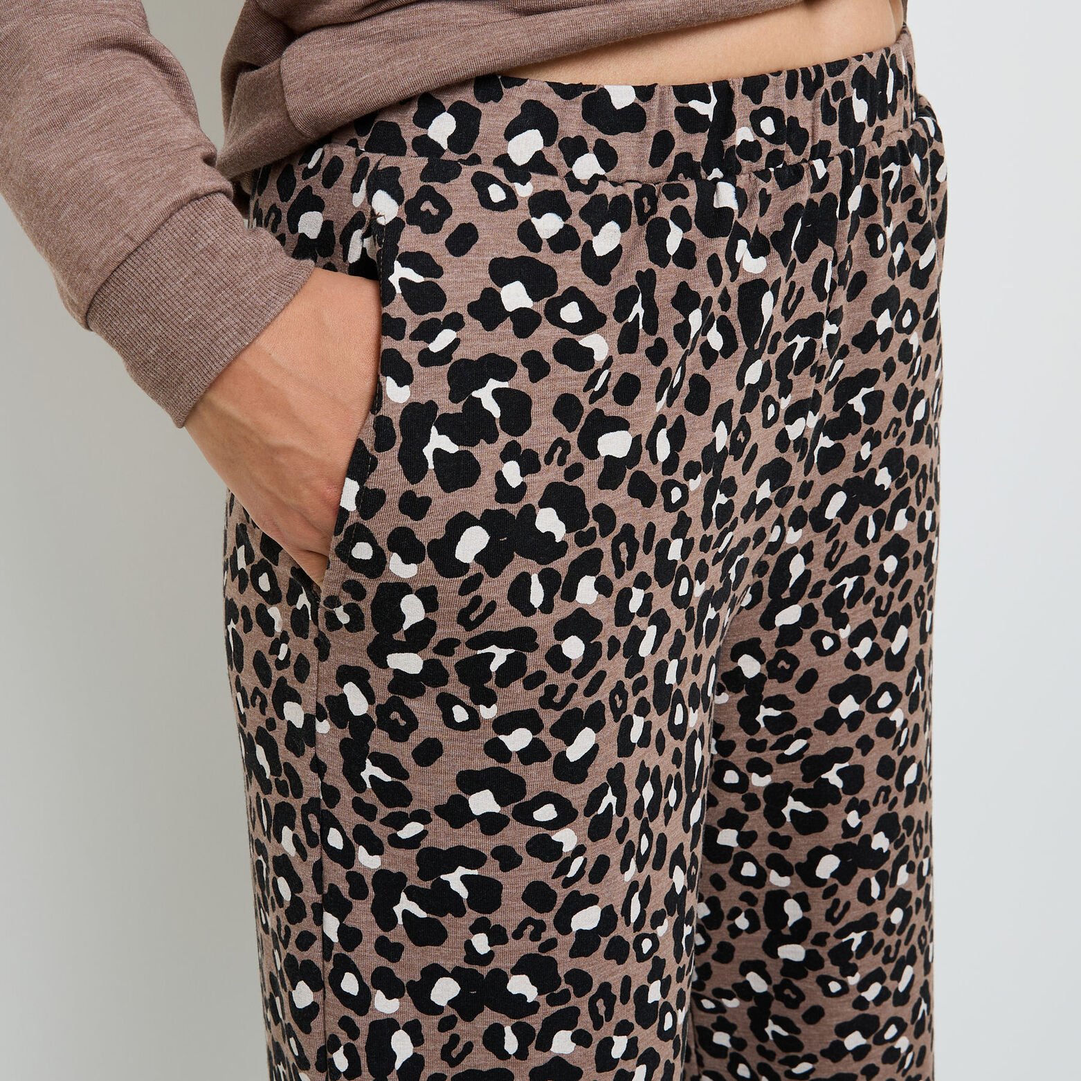 HOBBY PANTALON DE PYJAMA MULTICO MARRON