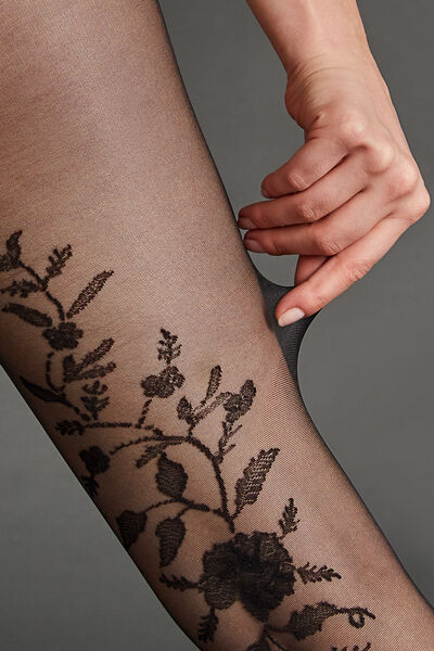 COLLANT FANTAISIE 20 DENIERS NOIR