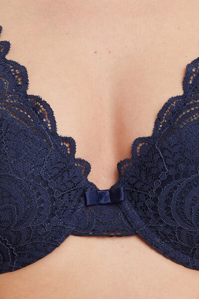 DENTELLE SOUTIEN-GORGE AMPLIFORME MARINE