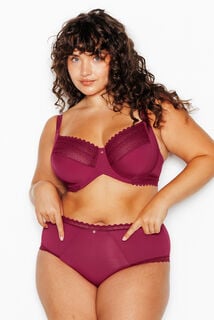 DOUCE SOUTIEN-GORGE GRANDE TAILLE BORDEAUX