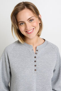 FELY SWEAT MANCHES LONGUES  GRIS CLAIR