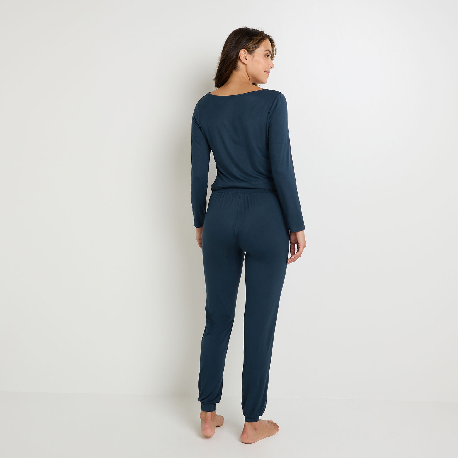 Pantalon De Pyjama Femme Grande Taille - Flanelle à Carreaux, Coupe Ample - Avec Poches, élastique à La Taille - Pour Maison, Détente