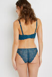 DENTELLE CULOTTE DENTELLE PETROLE