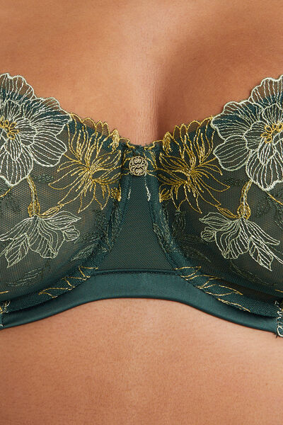BETSY SOUTIEN-GORGE CORBEILLE TULLE VERT FONCE