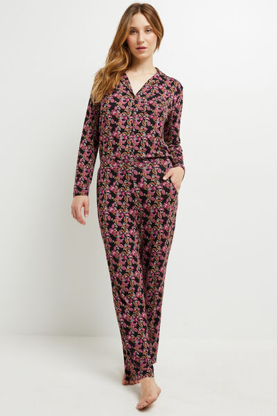 CAMILLE PANTACOURT VISCOSE MULTICO NOIR