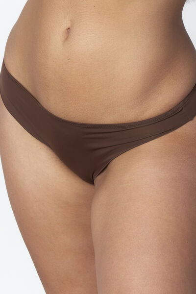Tanga microfibre CHOCOLAT