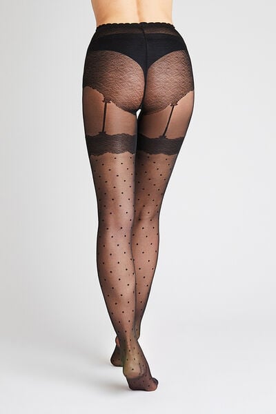 COLLANT FANTAISIE 20 DENIERS NOIR