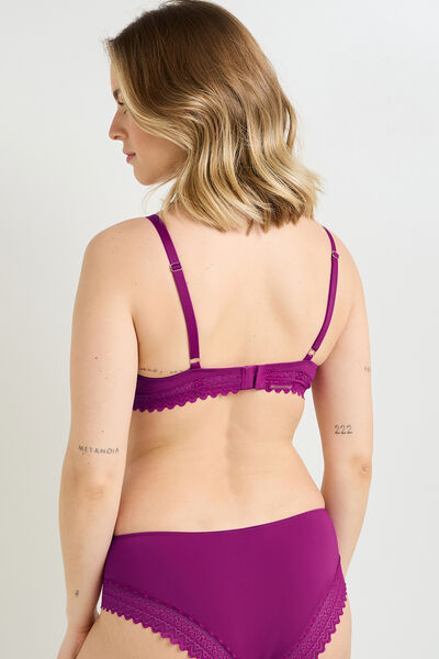 SOUTIEN-GORGE SANS ARMATURES MICROFIBRE VIOLET