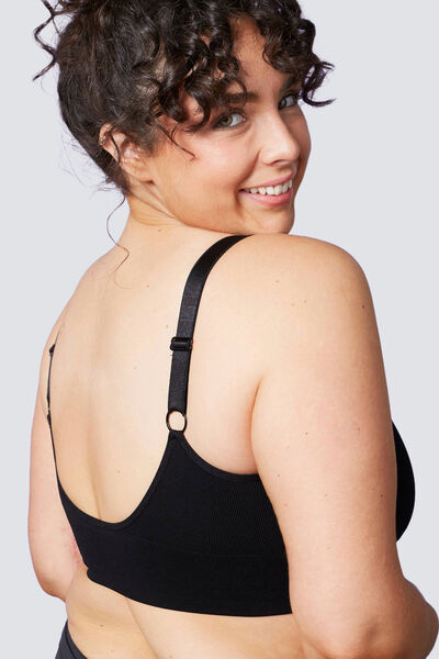 BRASSIERE SANS COUTURE NOIRE NOIR