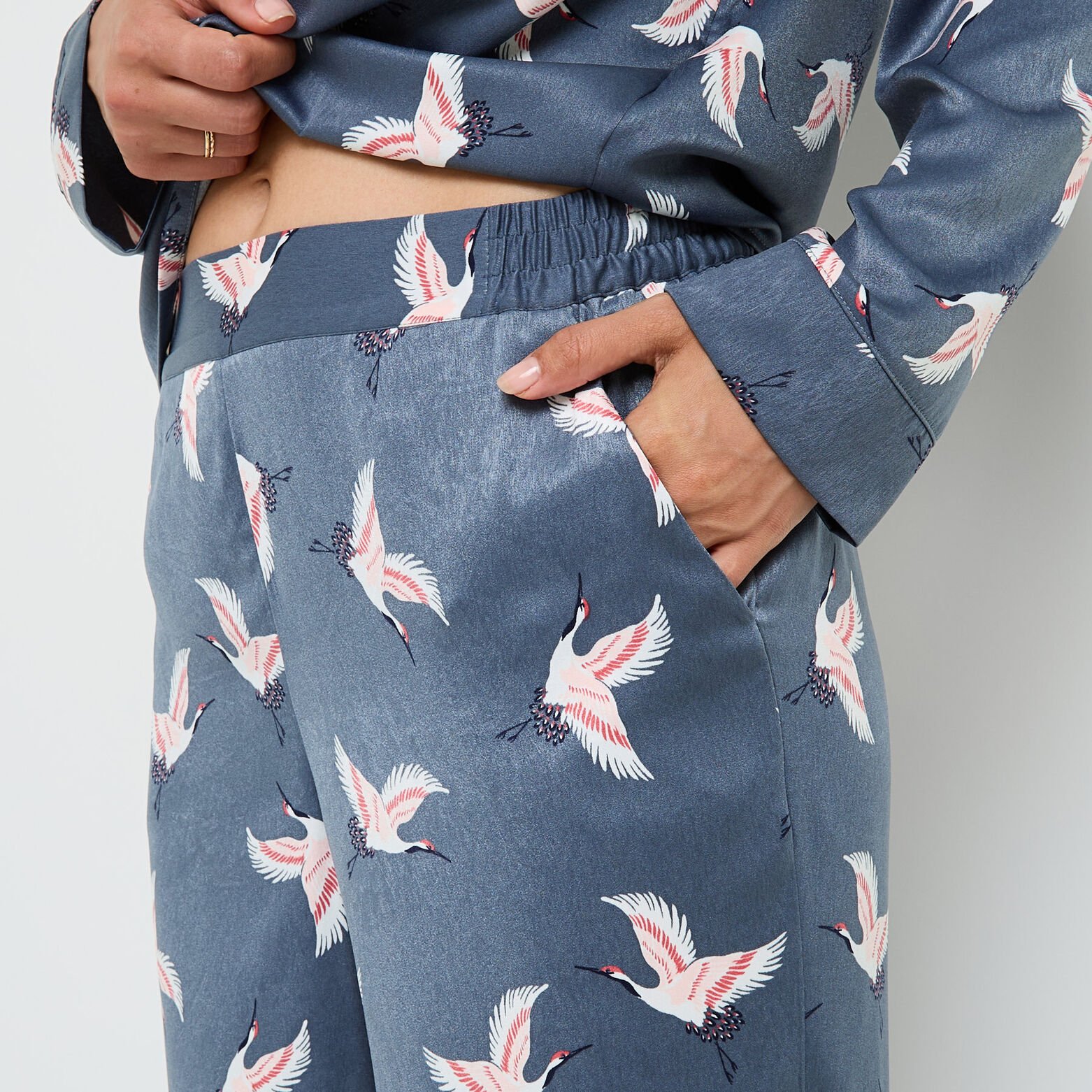 GRAMMY PANTALON DE PYJAMA MULTICO GRIS