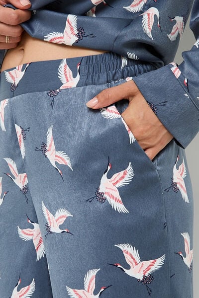 GRAMMY PANTALON DE PYJAMA MULTICO GRIS