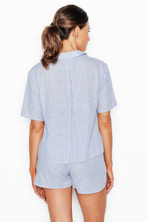 INDIGO CHEMISE MANCHES COURTES MULTICO BLEU