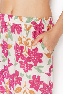 JUILLET PANTALON DE PYJAMA 7/8&egrave;me MULTICO ROSE