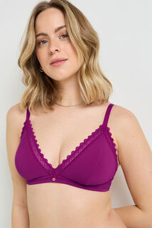 DOUCE SOUTIEN-GORGE SANS ARMATURES MICROFIBRE VIOLET