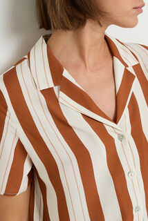 HAYA CHEMISE MANCHES COURTES MULTICO BLANC