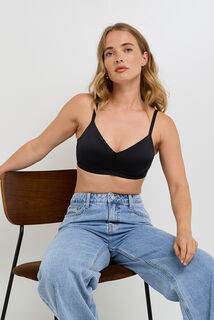 JULY SOUTIEN-GORGE BRASSIERE MICROFIBRE NOIR