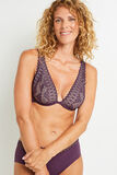 AURORE SOUTIEN-GORGE FOULARD DENTELLE VIOLET