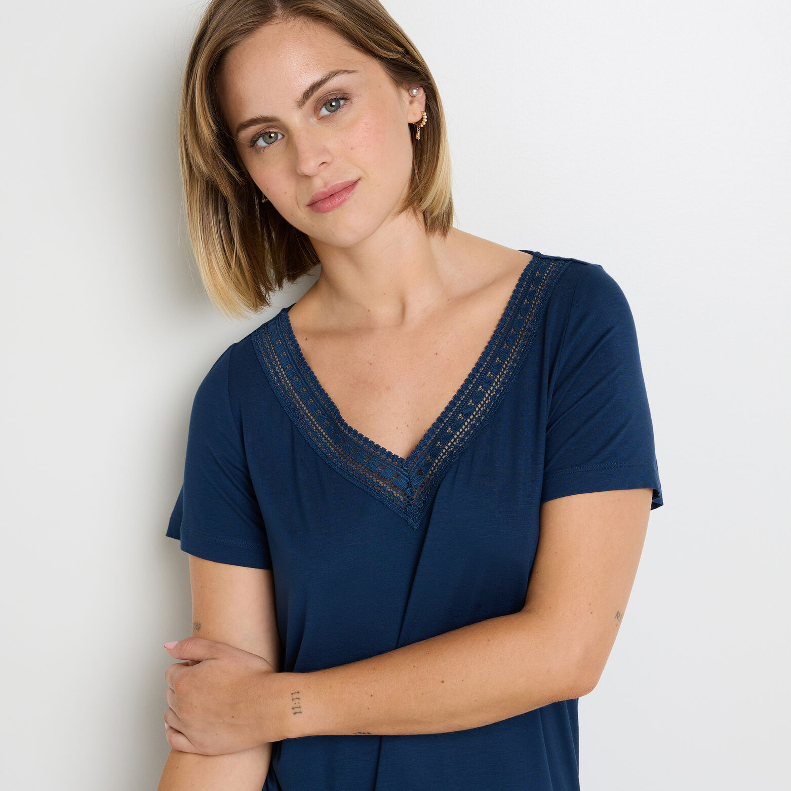 CAMILLE Chemise de nuit MARINE