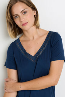 CAMILLE Chemise de nuit MARINE