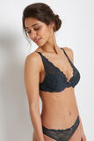 DENTELLE SOUTIEN-GORGE AMPLI FOULARD ANTHRACITE