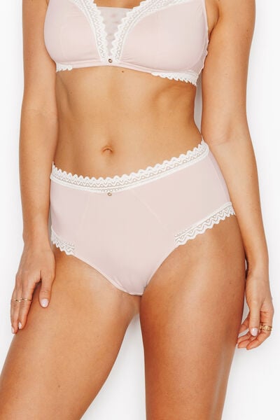 DOUCE CULOTTE TAILLE HAUTE MICROFIBRE POUDRE