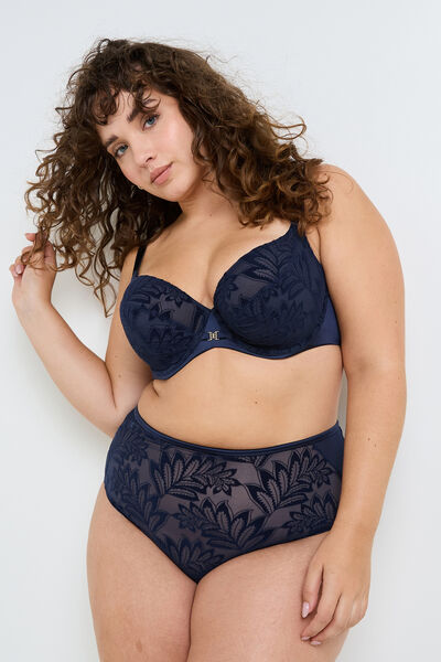 CULOTTE TAILLE HAUTE GRANDE TAILLE MARINE